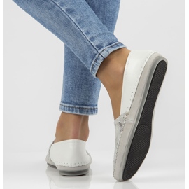 Leather shoes Filippo DP031 / 22 Wh Bl white blue 2