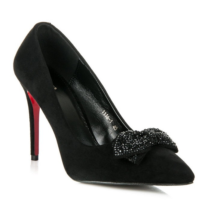 Vices Pumps with a bow black 1