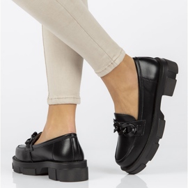 Leather shoes Filippo DP3221 / 22 Bk Bk black 1