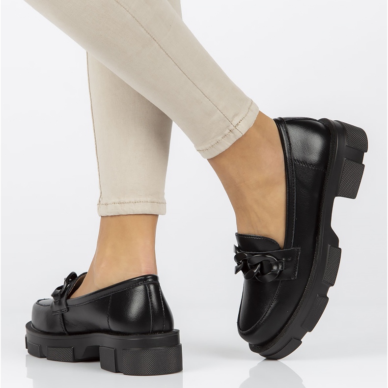 Leather shoes Filippo DP3221 / 22 Bk Bk black 1