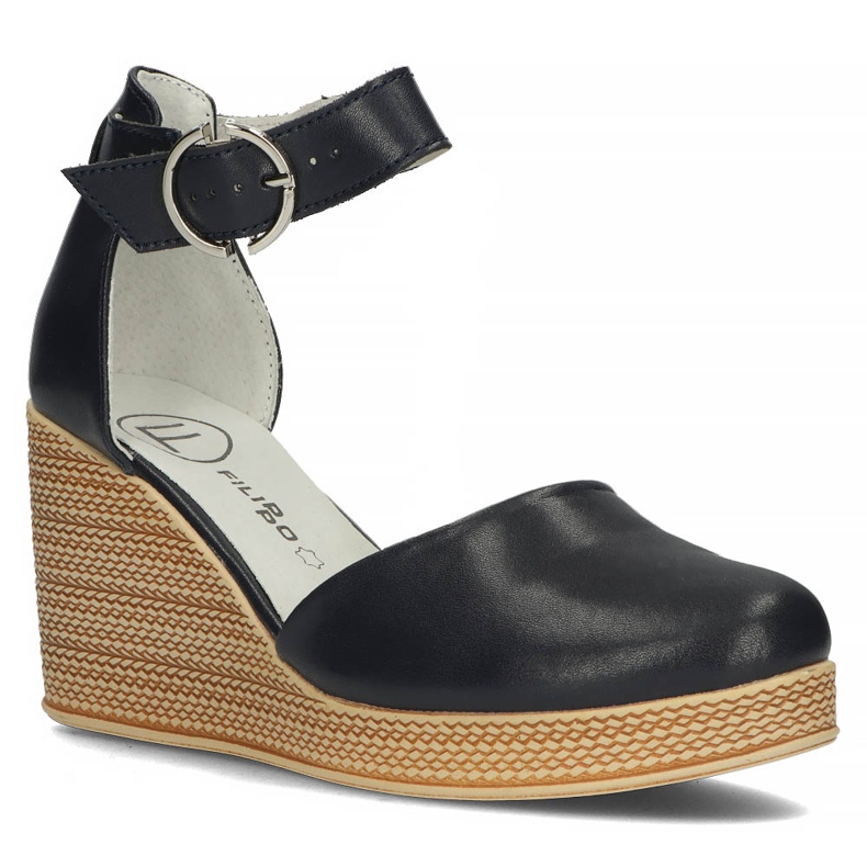 Leather sandals Filippo DP3519 / 22 Nv navy blue 1