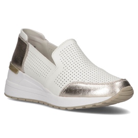 Leather shoes Filippo DP3537 / 22 Wh white silver 1