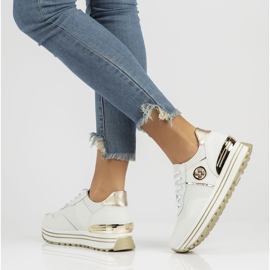 Leather Sneakers Filippo DP3538 / 22 Wh white 1