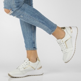 Leather sneakers Filippo DP2003 / 22 Wh white 1