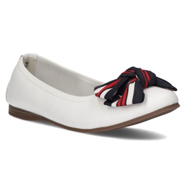 Leather ballerinas Filippo DP3634 / 22 Wh white 1