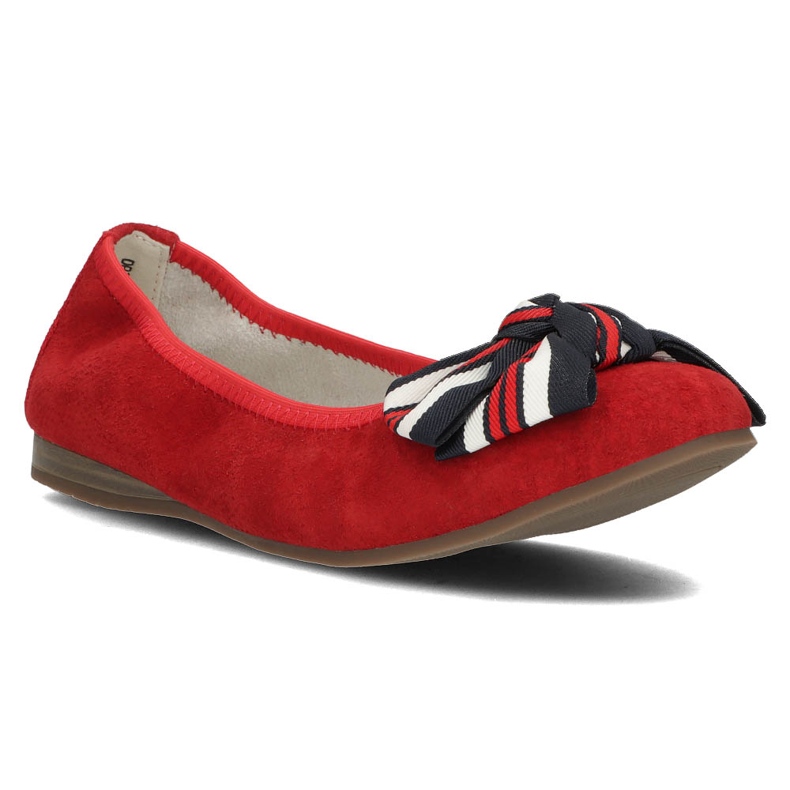 Leather ballerinas Filippo DP3634 / 22 Rd red 1