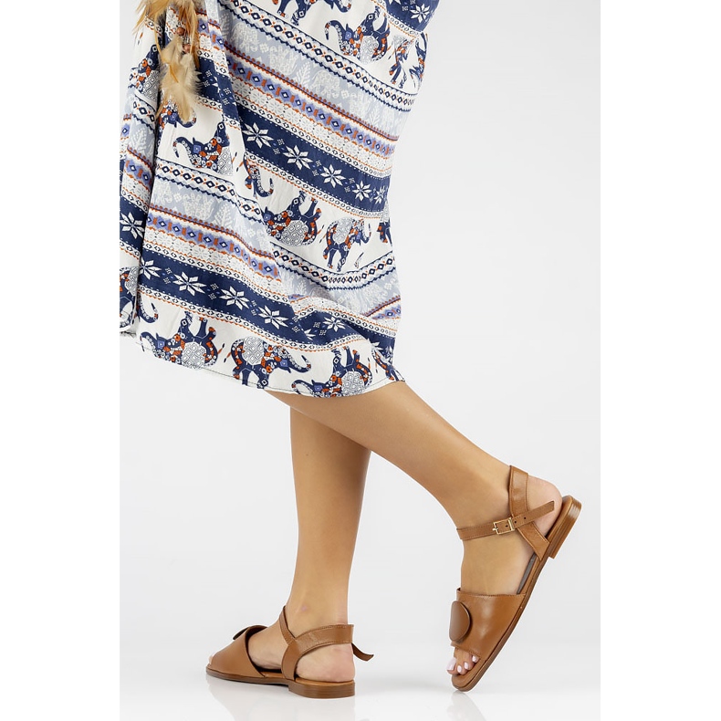 Leather sandals Filippo DS3900 / 22 Br brown 1