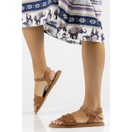 Leather sandals Filippo DS3901 / 22 Br brown 1