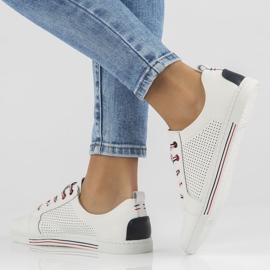 Leather shoes Filippo DP008 / 22 Wh white 1