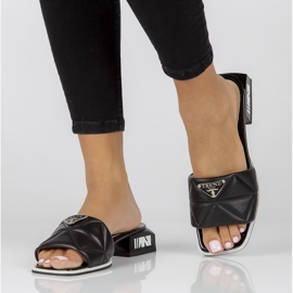 Leather slippers Filippo DK3905 / 22 Bk black 1 Leather slippers Filippo DK3905 / 22 Bk black 1