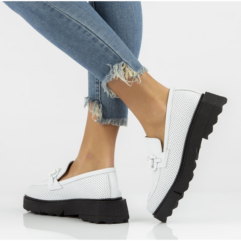 Leather shoes Filippo DP3910 / 22 Wh white 1