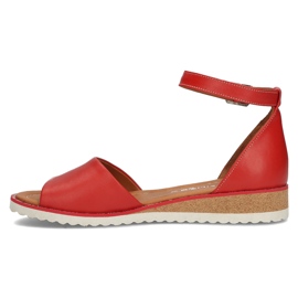 Red Filippo DS3914 / 22 Rd leather sandals 1