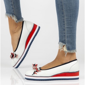 Leather ballerinas Filippo DP2159 / 22 Wh white 1