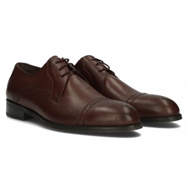 Leather shoes Filippo 508 brown Coffe 1