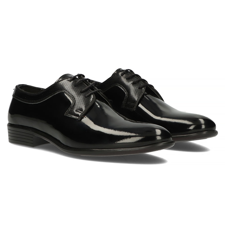 Leather shoes Filippo 1737 black lacquer 1