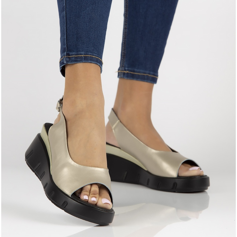 Leather sandals Filippo DS3595 / 22 Go golden 2