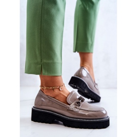 S.Barski Patent Leather Shoes With Light Brown Adison Decoration multicolored 2 S.Barski Patent Leather Shoes With Light Brown Adison Decoration multicolored 2