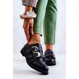 Women's Leather Shoes With Buckles Lu Boo Black 1 Women's Leather Shoes With Buckles Lu Boo Black 1