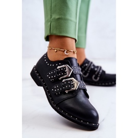 Women's Leather Shoes With Buckles Lu Boo Black 2 Women's Leather Shoes With Buckles Lu Boo Black 2