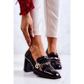 S.Barski Lacquered Trendy Black Jenice Pumps 1 S.Barski Lacquered Trendy Black Jenice Pumps 1