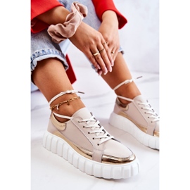 S.Barski Women's Brogues On The Beige And Gold Noriso Platform golden 2 S.Barski Women's Brogues On The Beige And Gold Noriso Platform golden 2
