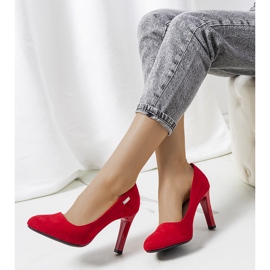 Red pumps on a Blair stiletto heel 1