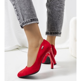 Red pumps on a Blair stiletto heel 2