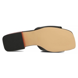 Leather slippers Filippo DK3721 / 22 Bk black 1