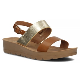 Filippo DS3612 / 22 Br brown sandals golden 1