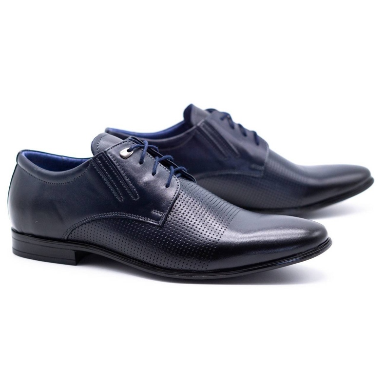 Olivier Men's formal shoes 482 navy blue 2