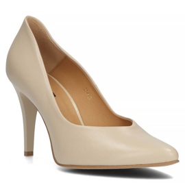 Leather pumps Filippo 2058 beige 1