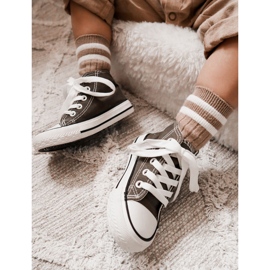 Children's High Sneakers Khaki Filemon green 1
