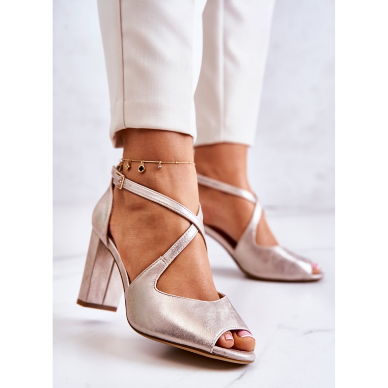 Sergio Leone Leather Sandals On A Golden Lorita Bar 2 Sergio Leone Leather Sandals On A Golden Lorita Bar 2