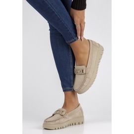 Leather loafers Filippo DP3334 / 22 Be beige 1