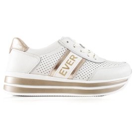 Ever Sports shoes for women Filippo DP1414 white and gold golden 1 Ever Sports shoes for women Filippo DP1414 white and gold golden 1