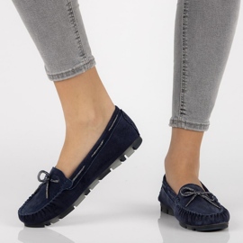 Leather loafers Filippo DP1203 / 20 Nv navy blue 1