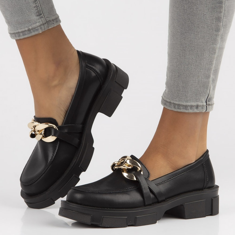 Leather shoes Filippo DP3221 / 22 Bk black 1