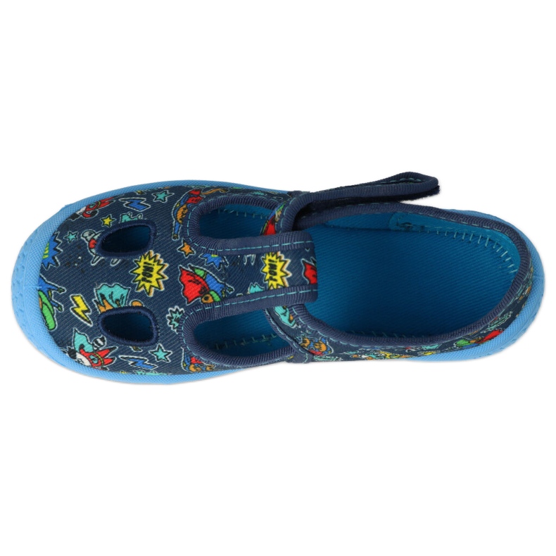 Befado children's slippers with Velcro 533P021 blue 3 Befado children's slippers with Velcro 533P021 blue 3