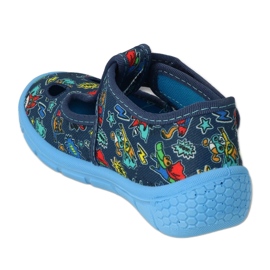 Befado children's slippers with Velcro 533P021 blue 2 Befado children's slippers with Velcro 533P021 blue 2
