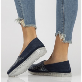 Leather shoes Filippo DP2147 / 22 Nv navy blue 2
