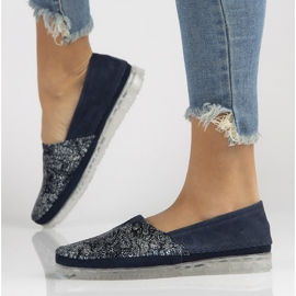 Leather shoes Filippo DP2147 / 22 Nv navy blue 1
