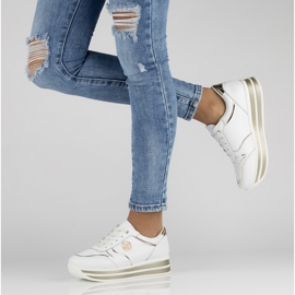 Leather Sneakers Filippo DP3682 / 22 Wh white 1 Leather Sneakers Filippo DP3682 / 22 Wh white 1