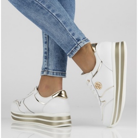 Leather Sneakers Filippo DP3682 / 22 Wh white 2 Leather Sneakers Filippo DP3682 / 22 Wh white 2