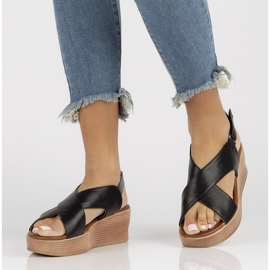 Filippo DS3609 / 22 Bk black sandals 1