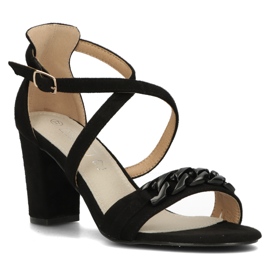 Filippo DS3665 / 22 Bk black sandals 1