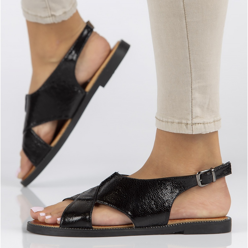 Filippo DS2104 / 22 Bk black sandals 1