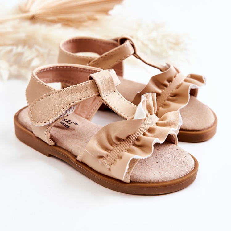 S.Barski Children's Sandals With Velcro Beige Lussia 1 S.Barski Children's Sandals With Velcro Beige Lussia 1