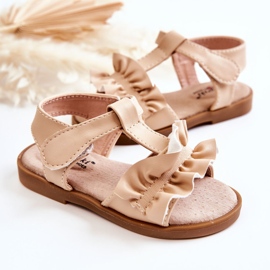 S.Barski Children's Sandals With Velcro Beige Lussia 2 S.Barski Children's Sandals With Velcro Beige Lussia 2