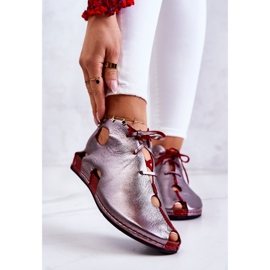 Light Leather Maciejka 03426-20 Silver-Red Boots 1