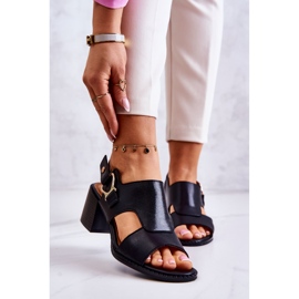 Leather High Heel Sandals La.Fi Black Leratto 2 Leather High Heel Sandals La.Fi Black Leratto 2